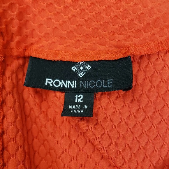 Ronni Nicole Textured Print Dress size 12 - Picture 6 of 8